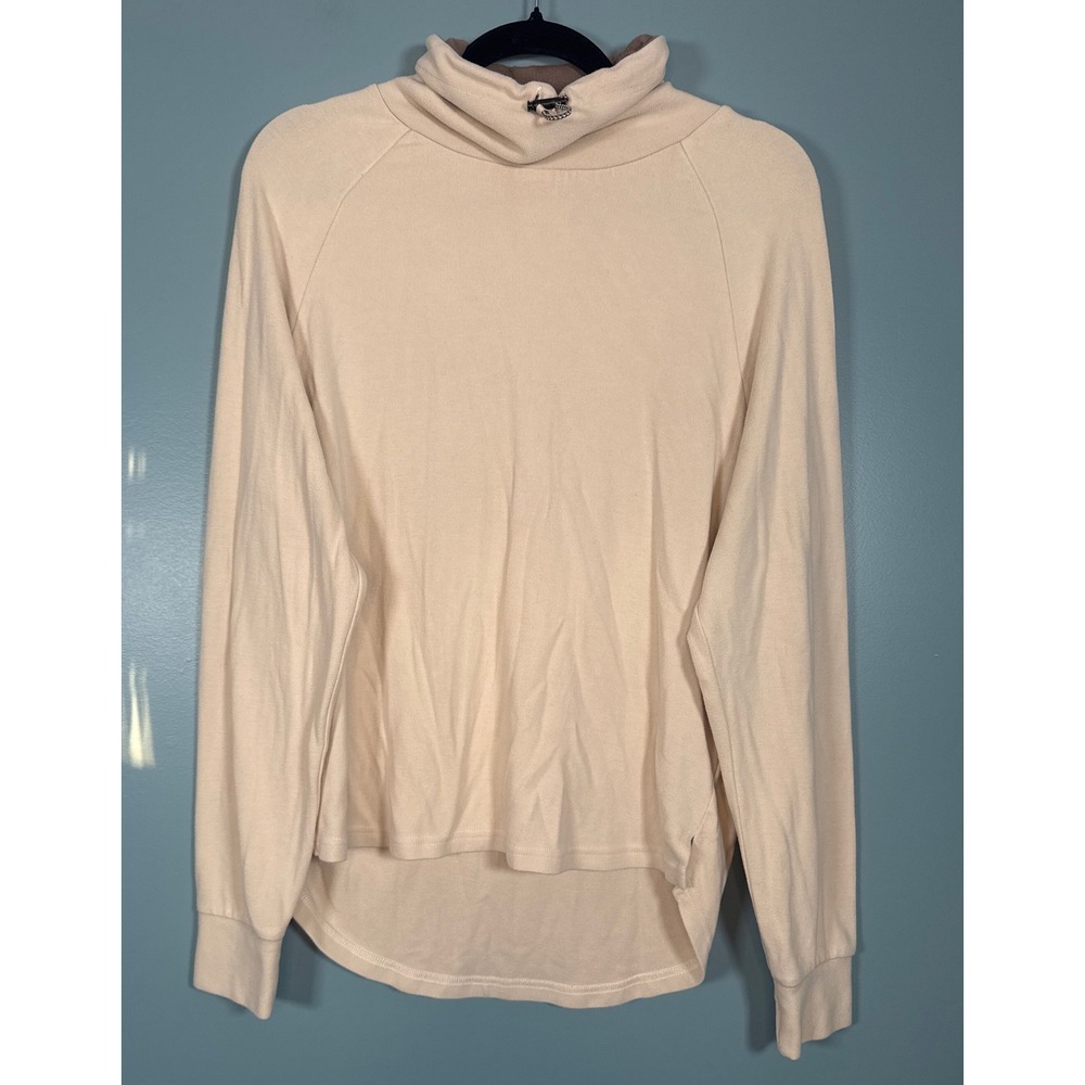 VARLEY Beige Long Sleeve Turtleneck Pullover Sweatshirt Top Women's X-SMALL‎